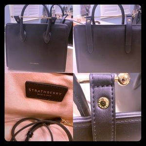 Strathberry Black Large Tote